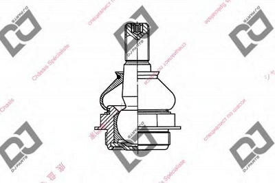 DJ PARTS db1090 -  Несущий / направляющий шарнир
